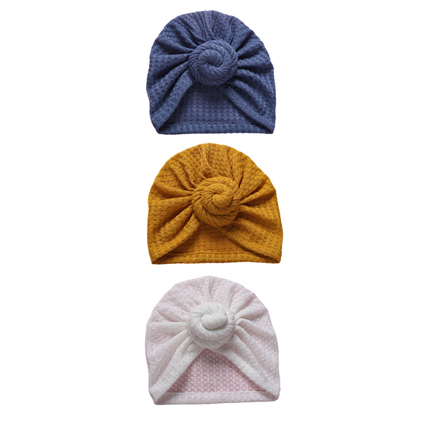 WAFFLE KNOT TURBAN SET