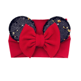 RED MOUSE EARS HEADBAND & BOW