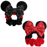 SPARKLING MOUSE EAR SCRUNCHIE SET - MICKEY INSPIRED