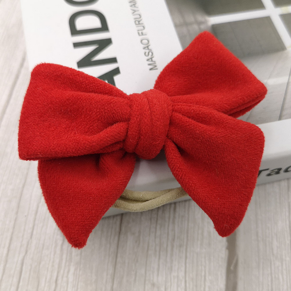 SUEDE BOW SET