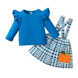 PUMPKIN & HOUNDSTOOTH TODDLER SET