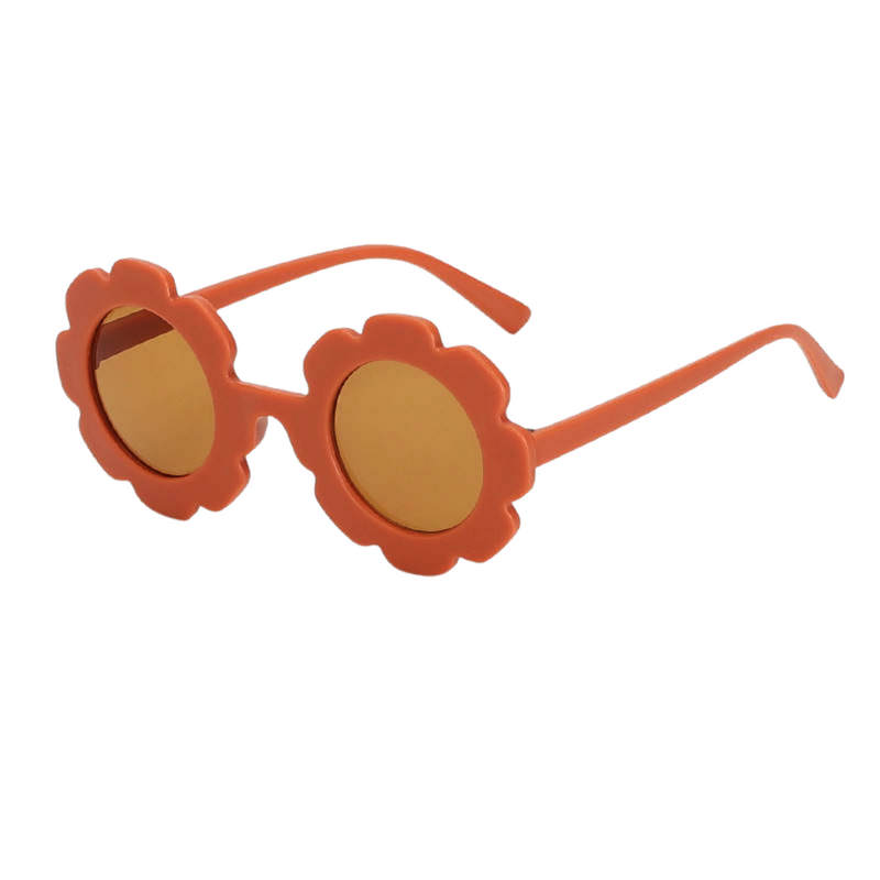 FLOWER POWER BROWN SUNGLASSES