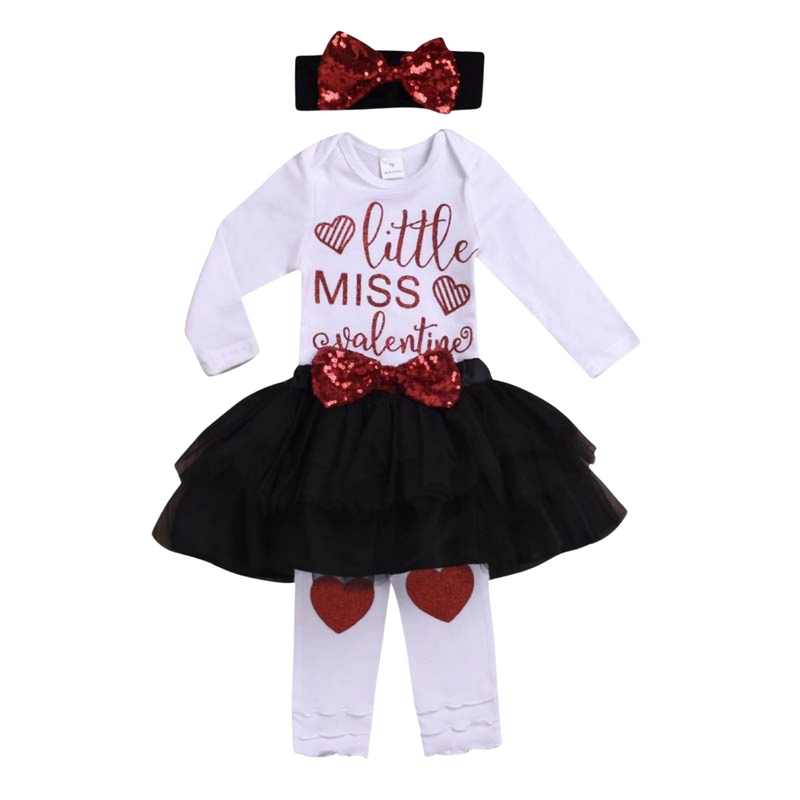 LITTLE MISS VALENTINE TUTU SET