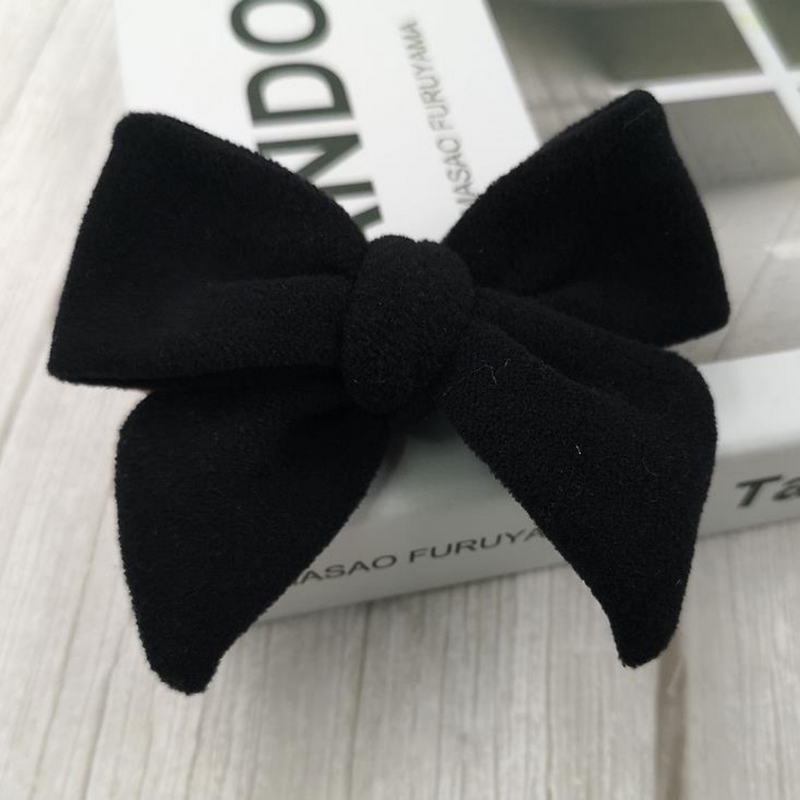 SUEDE BOW SET