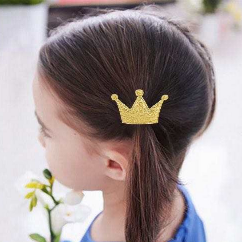 SILVER CROWN PONYTAIL SET