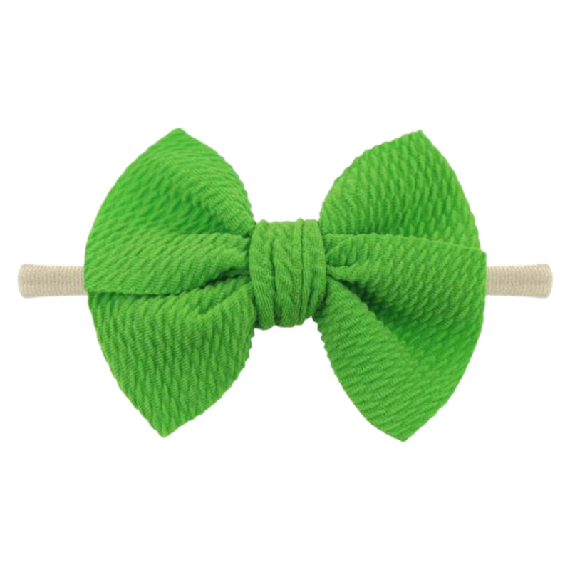 GREEN WAFFLE BOW