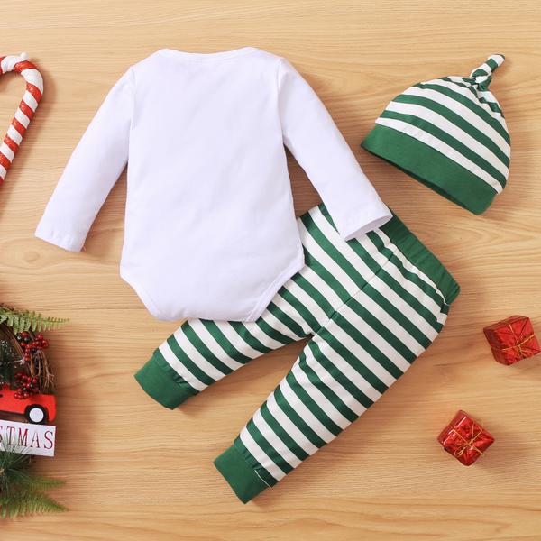 CHRISTMAS STRIPED ONESIE GIFT SET