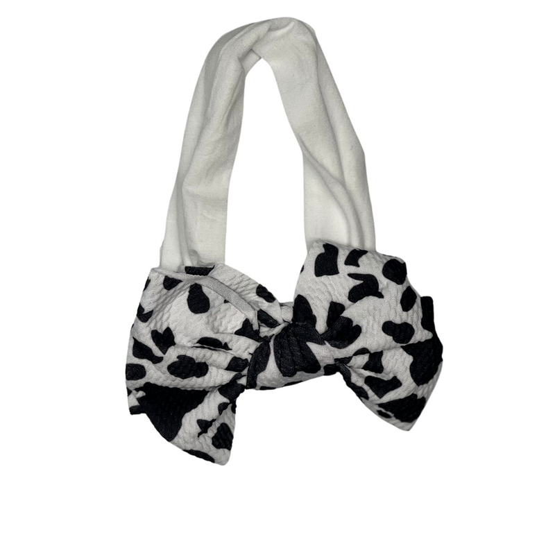 COW PRINT BOW