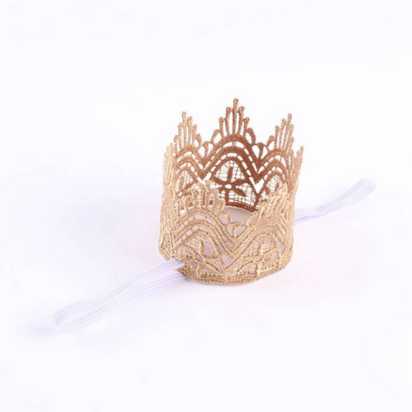 Ornate Gold Baby Crown