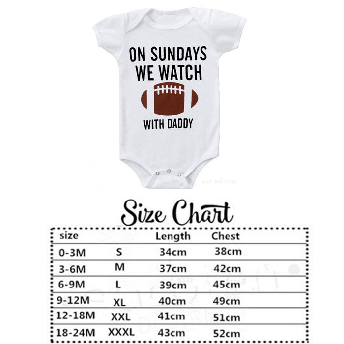 FOOTBALL BABY ONESIE