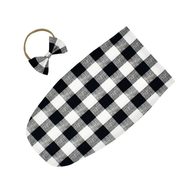 CHECKERED CHIC SWADDLE SET